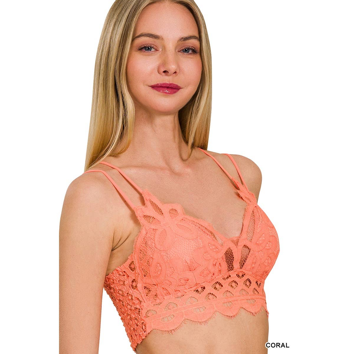Apolline - Wholesale Bralette - Women's - CROCHET LACE BRALETTE WITH BRA PADS14