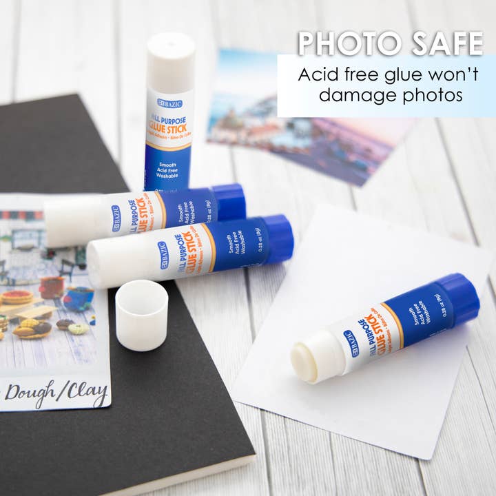 BAZIC Products - Wholesale Glue - Glue Stick Premium 0.28 oz (8g)(4/Pack)