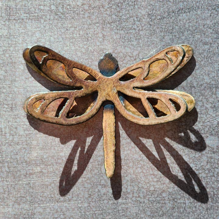 Durable School-Friendly Dragonfly Locker Magnet for wholesale by Rustic Metalz