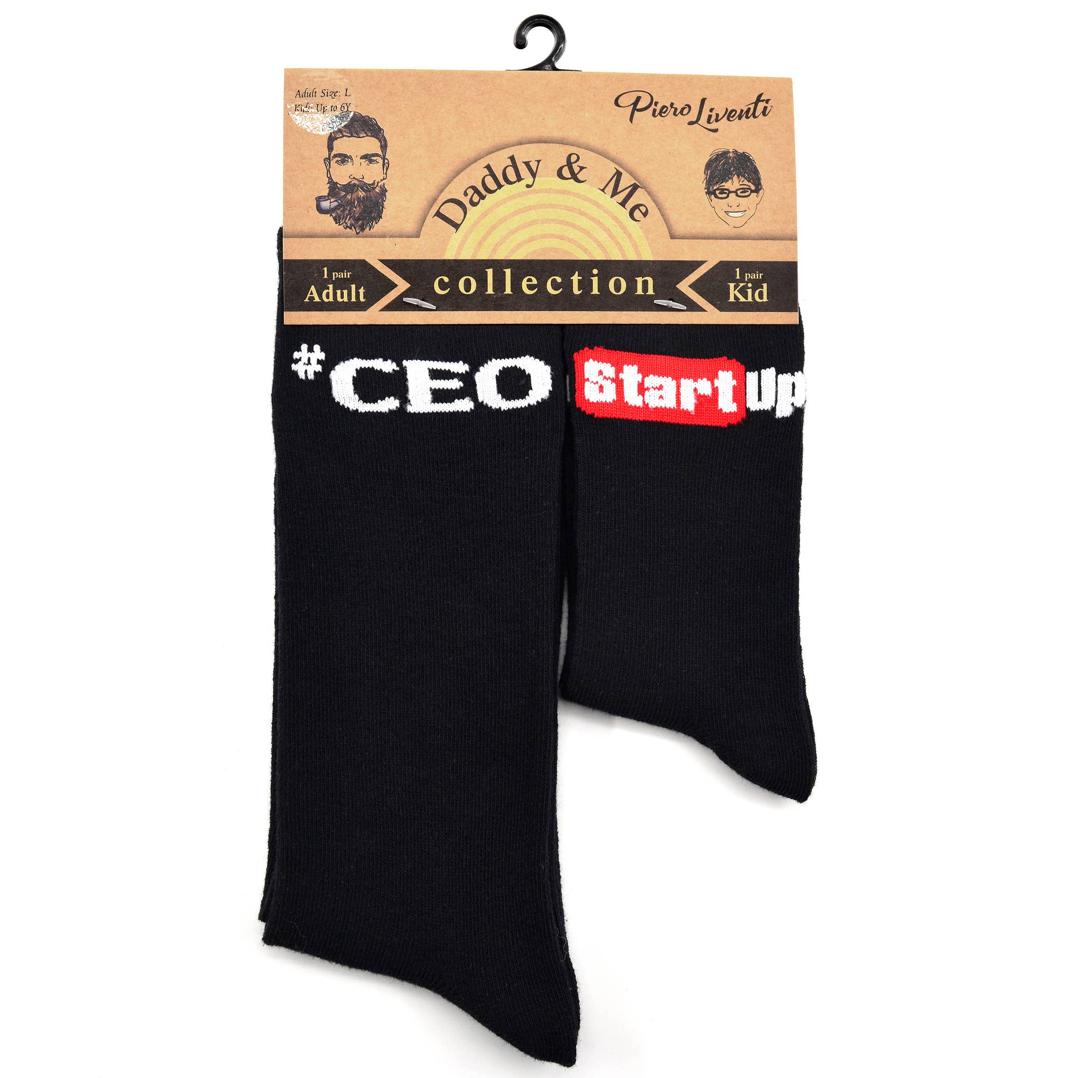 Boogie Toes - Wholesale Socks - Unisex - 2-pair Sidekicks Daddy and Me CEO Startup Socks Set3
