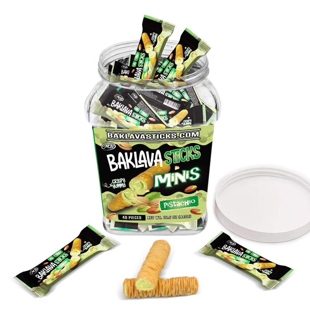 Baklava Sticks - Wholesale Chocolate Covered Sweets - Baklava minis with Hazelnut Chocolate 8 Flavors5