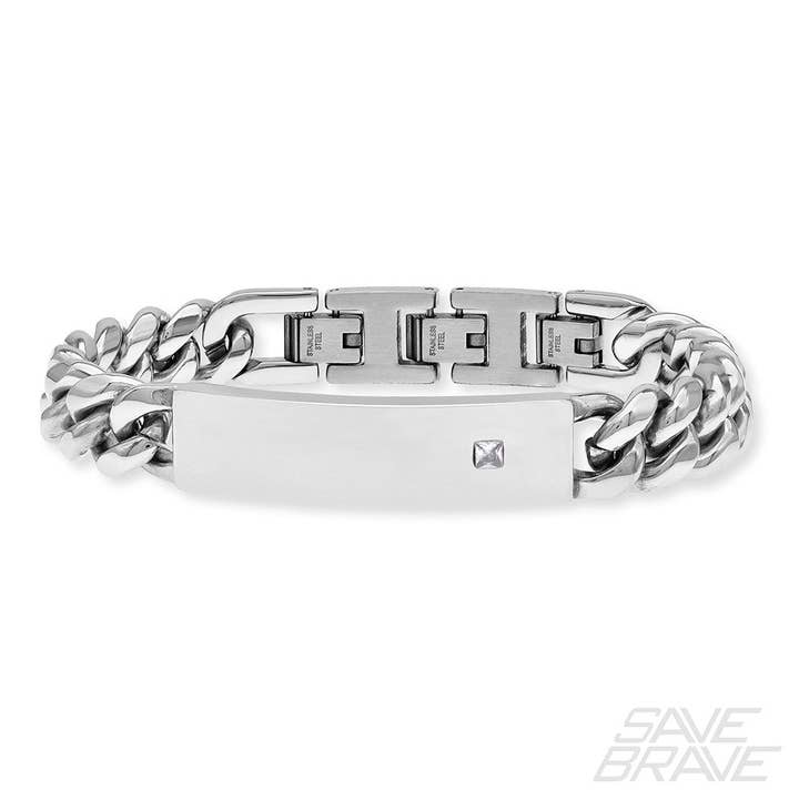 Save Brave Men's Bracelet Florian Stainless Steel for wholesale by Save Brave