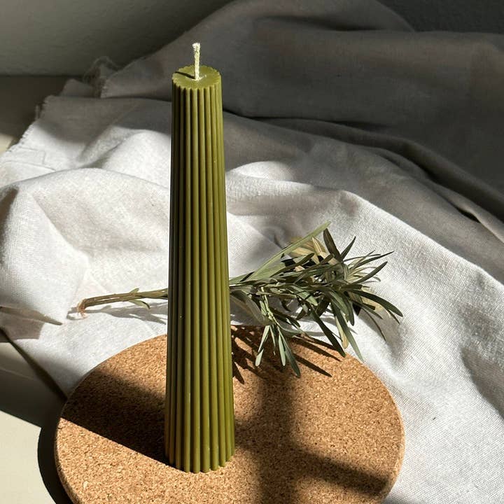 Urban Craft - Wholesale Pillar Candle - Long Pillar Candle-Tall Soy Candle-Weeding Candle-Ribbed2