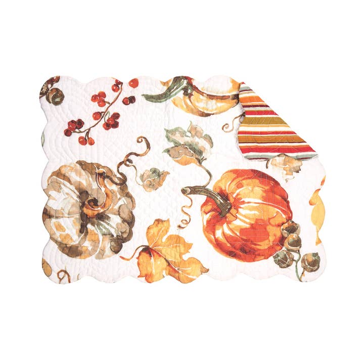 C&F Home - Wholesale Placemat - Fall/Harvest Watercolor Pumpkin Placemat