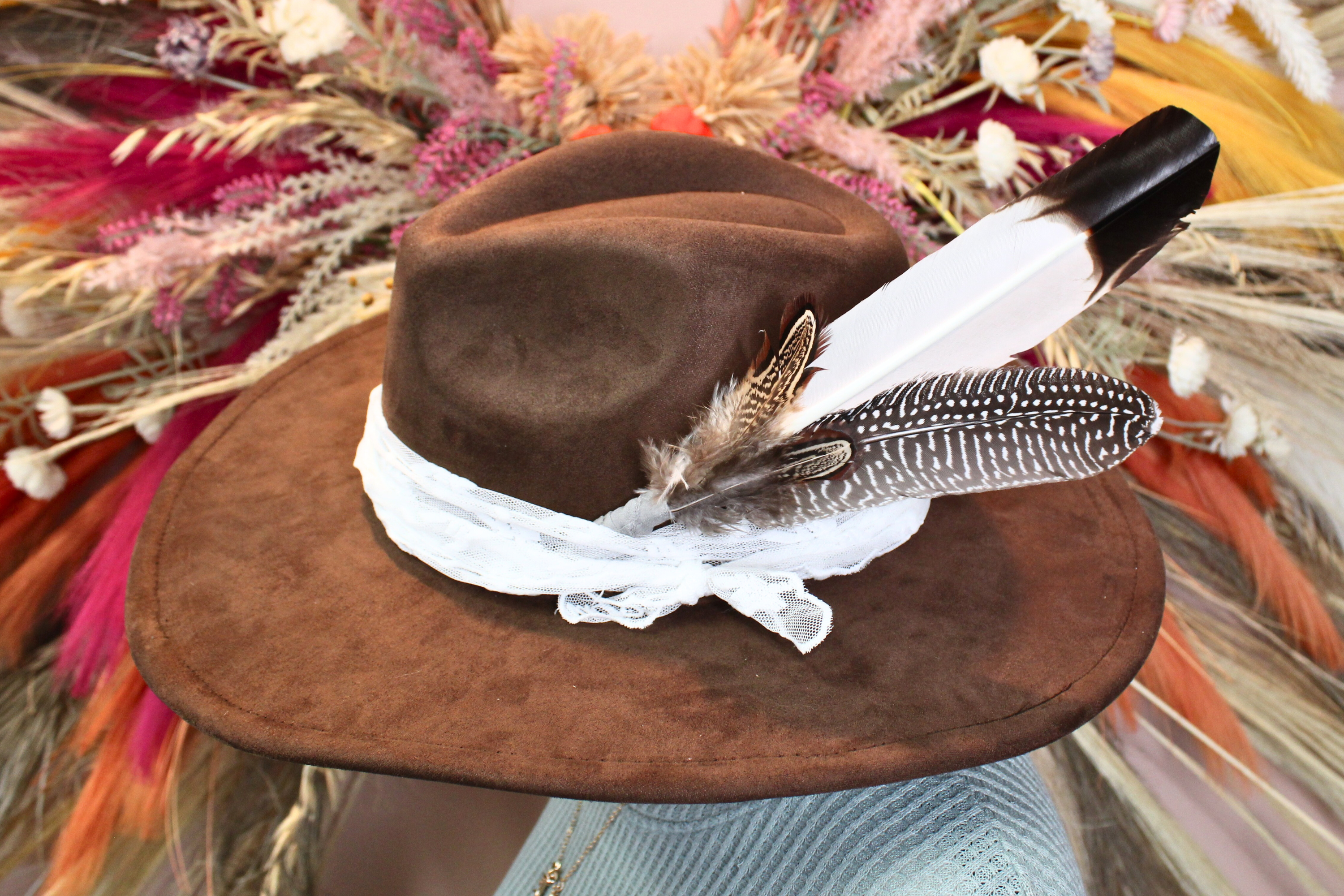 Wildflowers and Barley - Wholesale Hat Accessory - Women's - The Outrider : Hand-Wrapped Feather Pick6