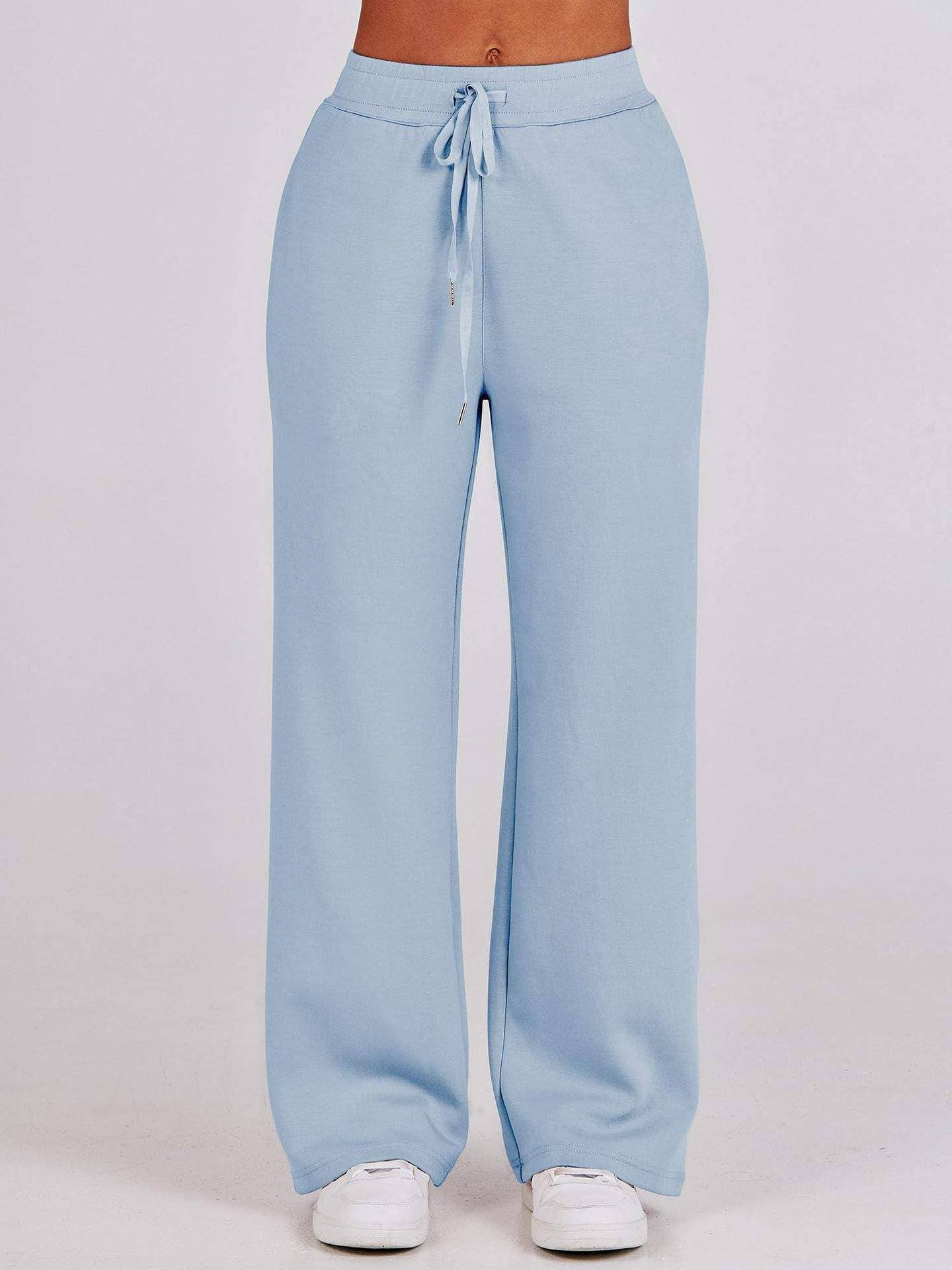 Queen Fashion - Wholesale Top & Skirt Set - Women's - long sleeved sweater wide leg pants two piece set81