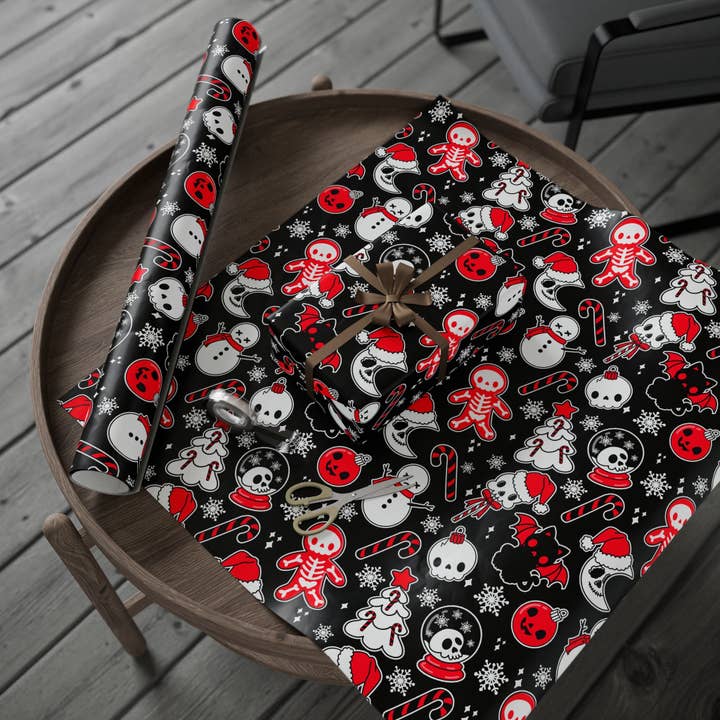 Goth Cloth Co. - Wholesale Flat wrap - Helliday Cheer Gift Wrap5