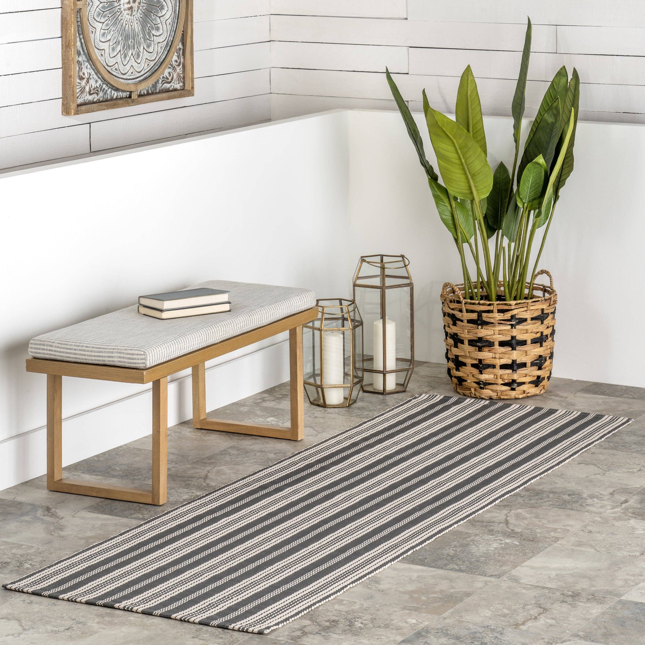 nuLOOM - Wholesale Area Rug - Home Conservatory Ticking Stripe Handwoven Indoor/Outdoor Area Rug40