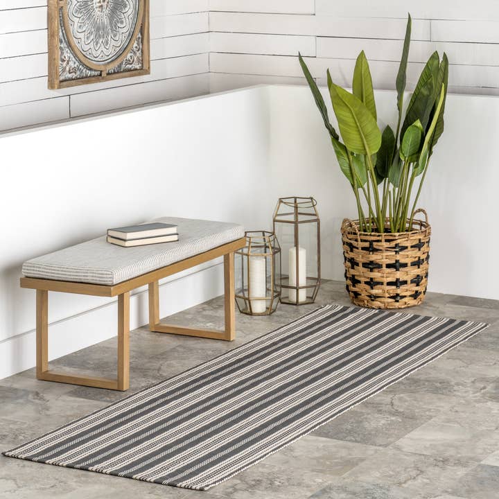 nuLOOM - Wholesale Area Rug - Home Conservatory Ticking Stripe Handwoven Indoor/Outdoor Area Rug40