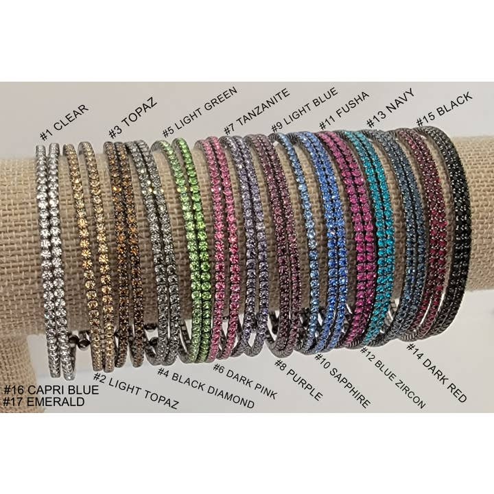 Dark Metal Stackable Bracelet for wholesale by BETTYOH INC