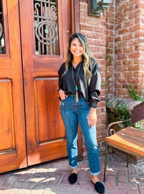 The Kathryn Black Classic Button-Up for wholesale on Faire0