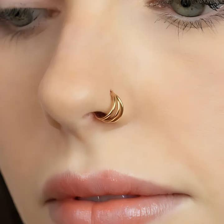 Ashlen - Wholesale Hoop Earrings - TRIPLE HARMONY HOOPS (PAIR)2