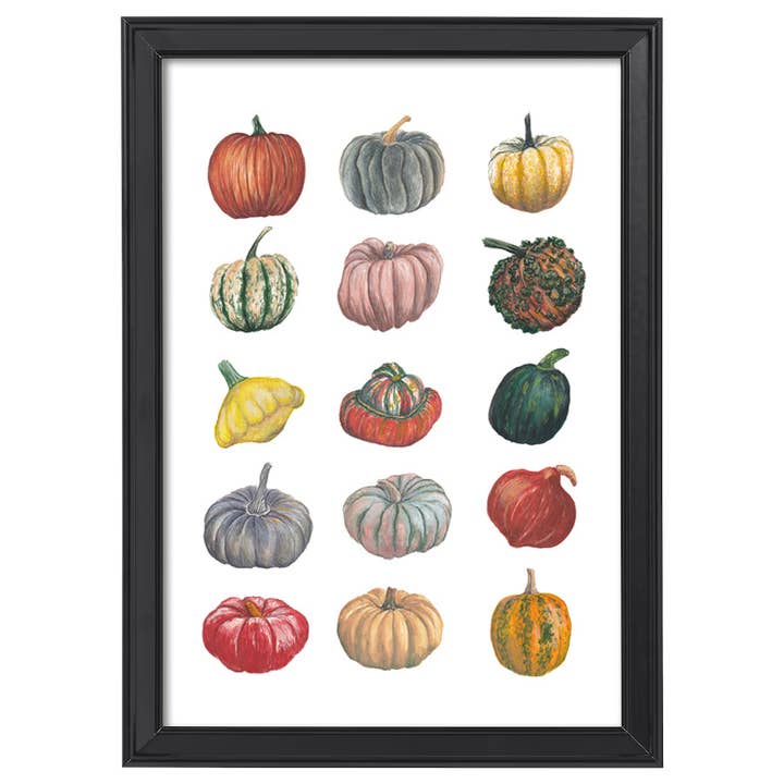 Lucy Locks Art - Wholesale Art Print - Pumpkin A4 Print1