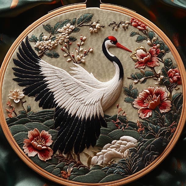 Red Crown Crane for wholesale by Darby & Windsor
