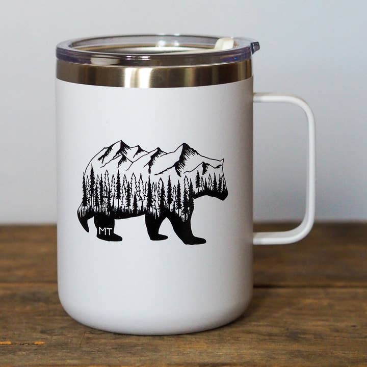 Mug de Campement Grand Ours du Montana pour la vente par Montana Shirt Co.