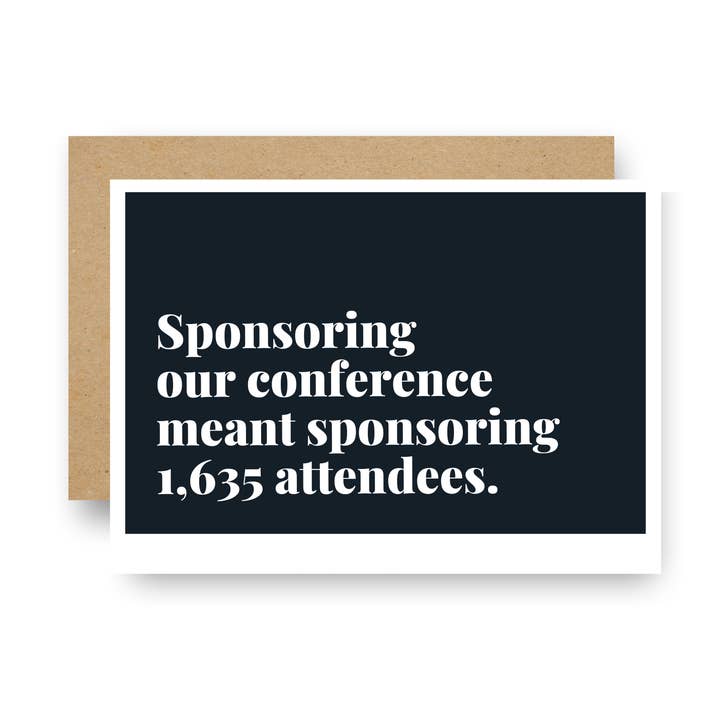 Parrainage de notre carte de boîtier personnalisée de conférence pour la vente par Careerlog