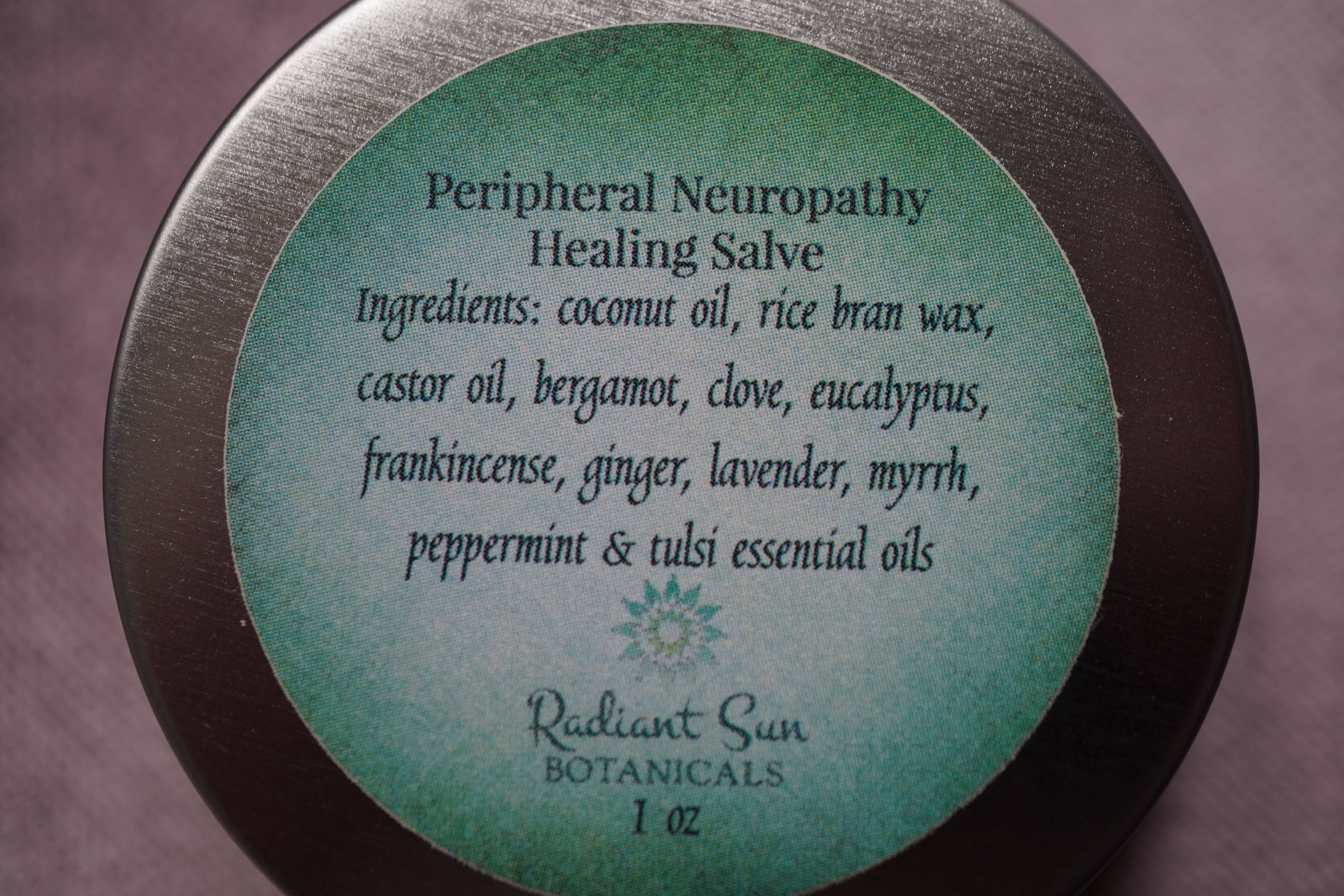 Radiant Sun Botanicals - Wholesale Healing Salve/Balm/Cream - Peripheral Neuropathy Healing Salve1