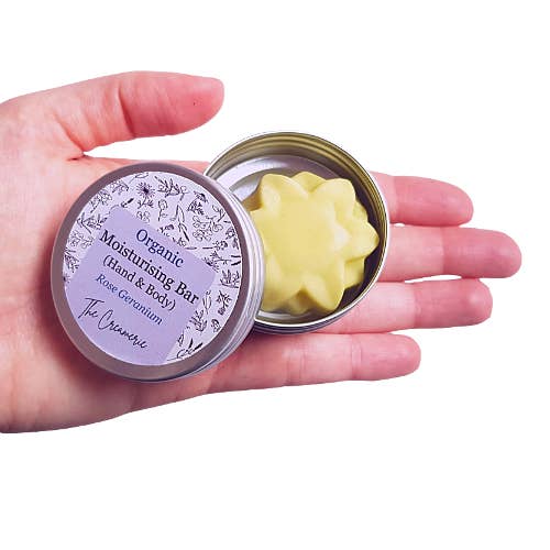 Organic Hand Moisturising Bar, Rose Geranium for wholesale by The Creamerie
