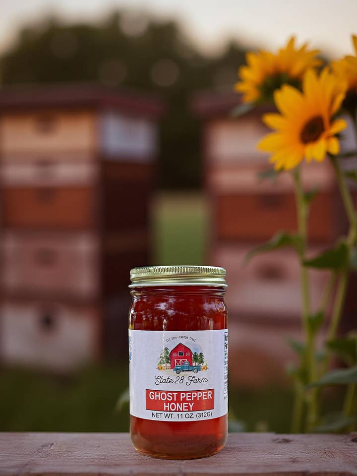 Ghost Pepper Honey - 11 oz for wholesale by State 28 Farm
