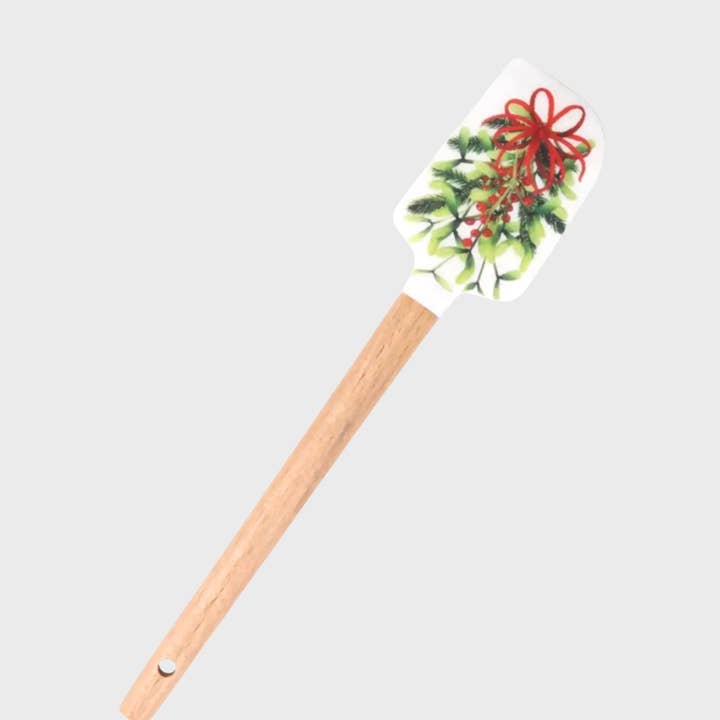 Green Bee Tea Towels - Wholesale Spatula/Turner - Christmas Mistletoe Spatula | Silicone Spatula | Utensil