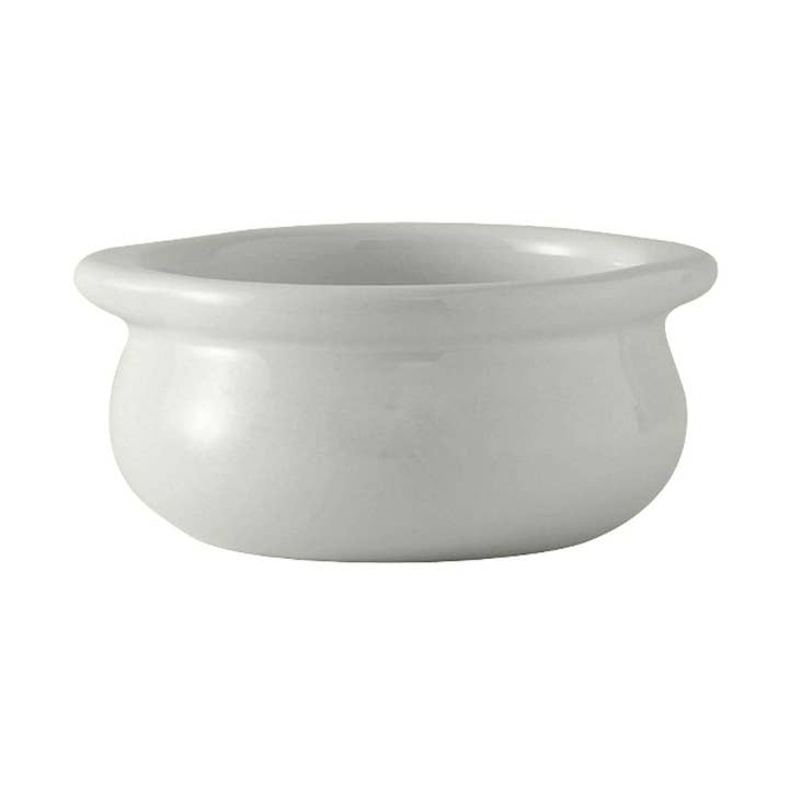 Blanc Marmite à soupe à l'oignon en céramique, 12 oz en vente sur Faire0