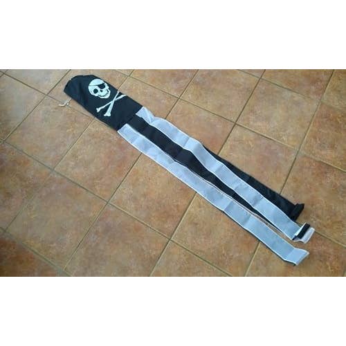 60" nylon Skull & Crossbones Windsock for wholesale by Worldwide Flags Ltd