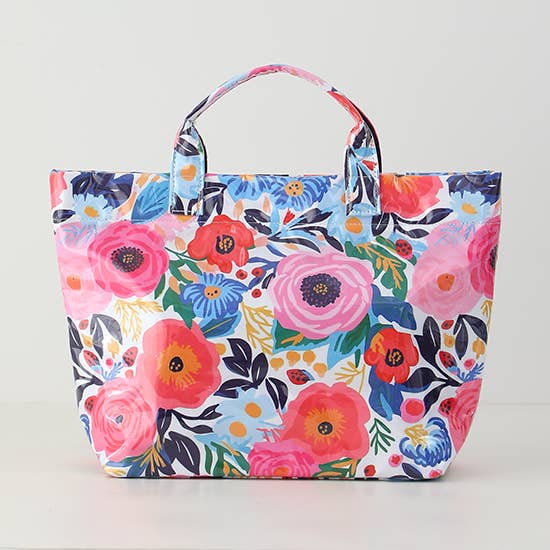 Waterproof Tote Bag PVC Beach Bag Bloom Abroad for wholesale by Southern My Sass