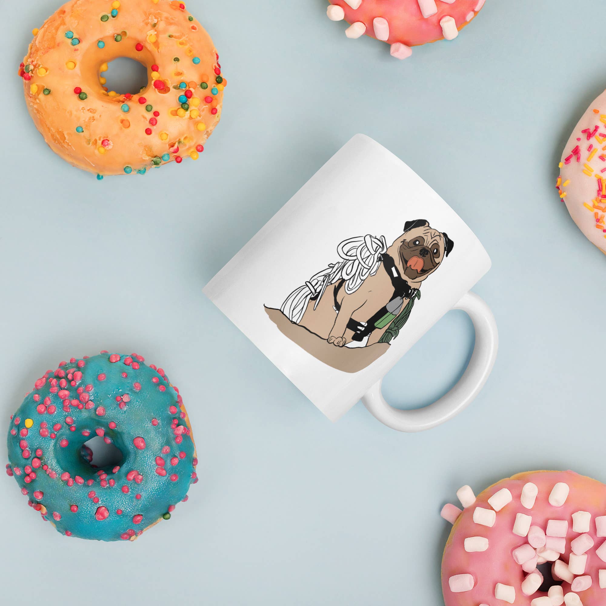 Club No-Kill 2027 Coffee Mugs - Wholesale Coffee Mug - Vinny the Pug Coffee Mugs                     3