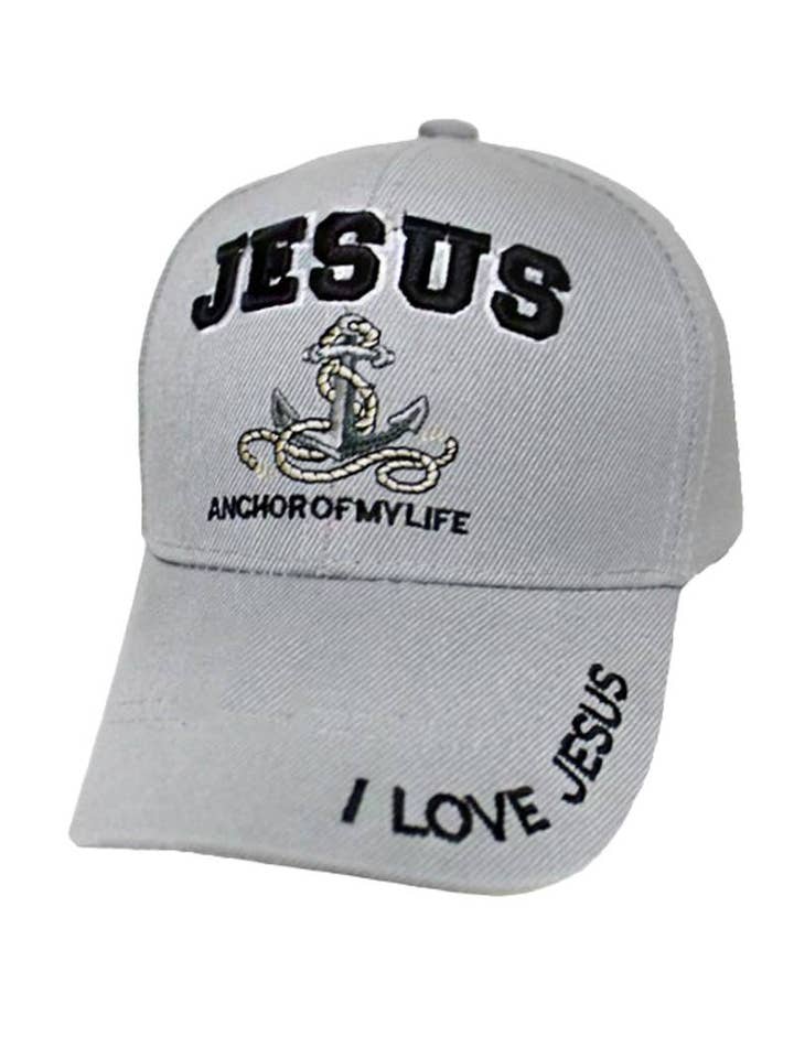 Jesus Anchor Of My Life Twill Baseball Cap for wholesale by Cap Zone