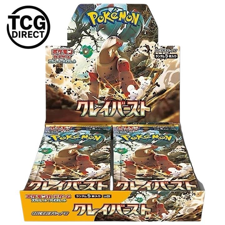 Vis 30 boostere Pokémon SV2D Clay Burst Japansk for engroshandel hos TCGDIRECT