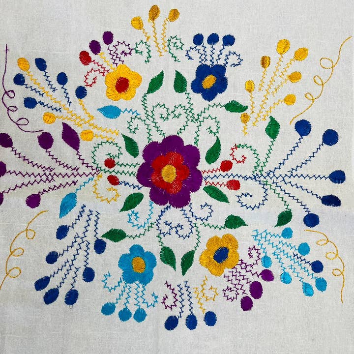 Cielito Lindo - Wholesale Wrap - Women's - Mexican Handmade Embroidered Shawl Chilapa7