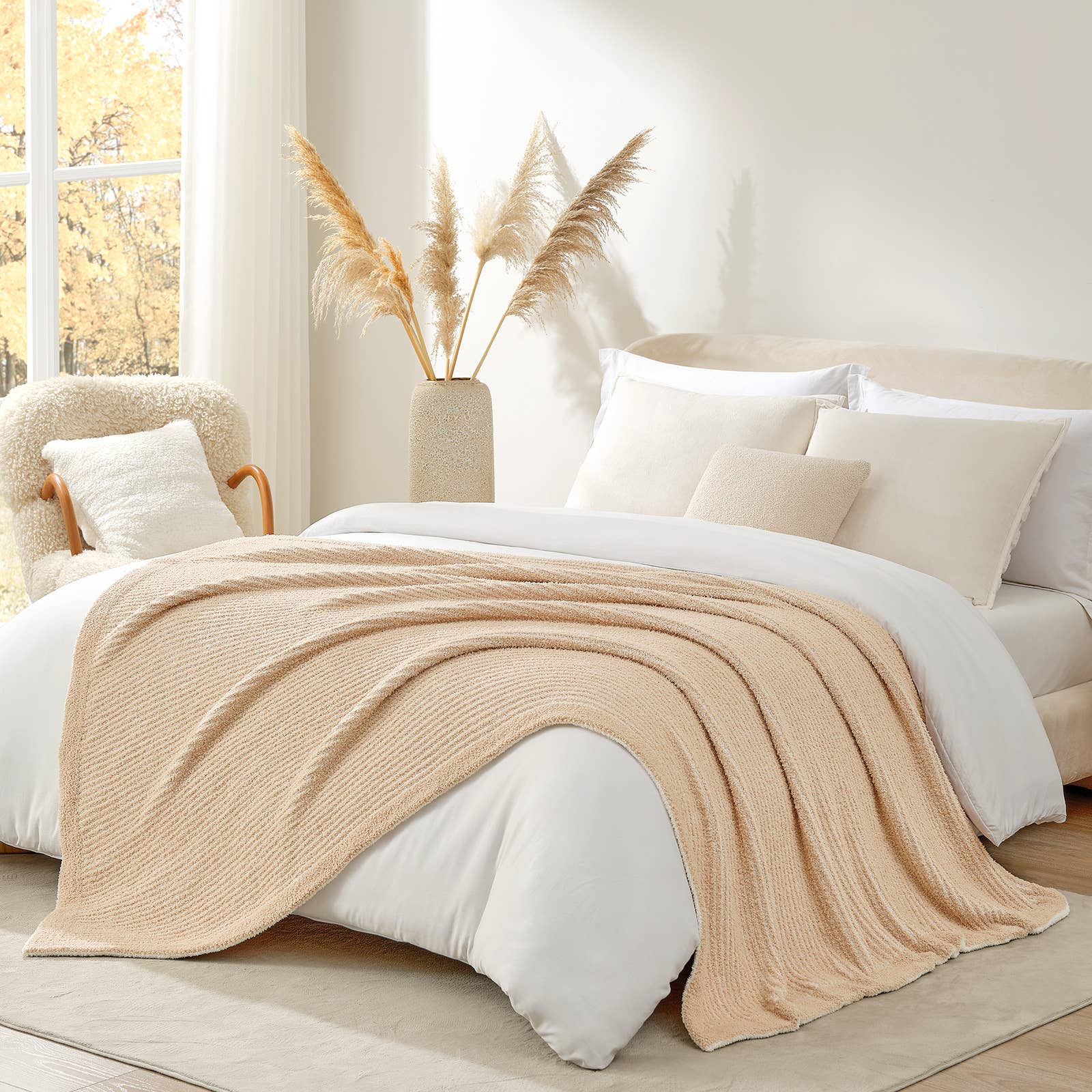 DreamValley - Wholesale Throw Blanket - SS Reversible Ribbed Knit Throw Blanket16