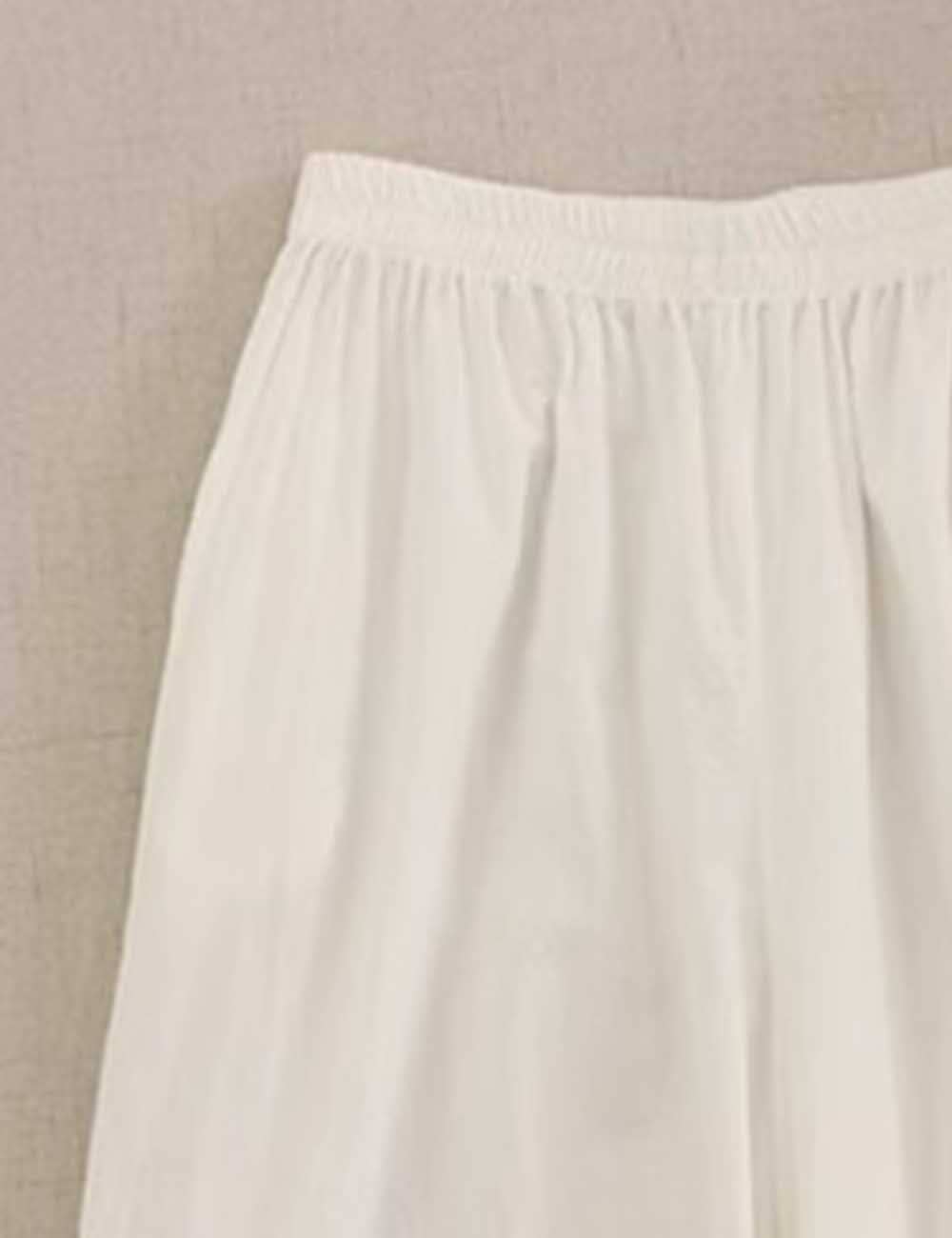 Sweetkama - Wholesale Pants - Women's - Ladies Solid Color Elastic Waist Pull -On Tiered Ruffle Pants5