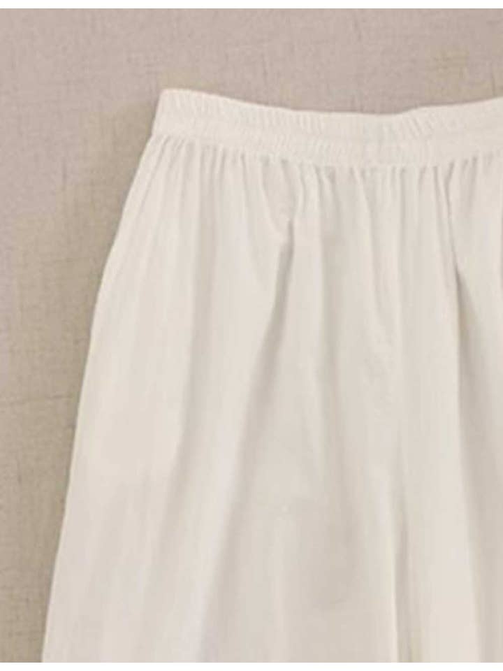 Sweetkama - Wholesale Pants - Women's - Ladies Solid Color Elastic Waist Pull -On Tiered Ruffle Pants5