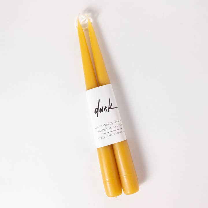 Dusk - Vente Bougies/bougeoirs coniques - Lot de bougies coniques faites à la main de 23 cm5