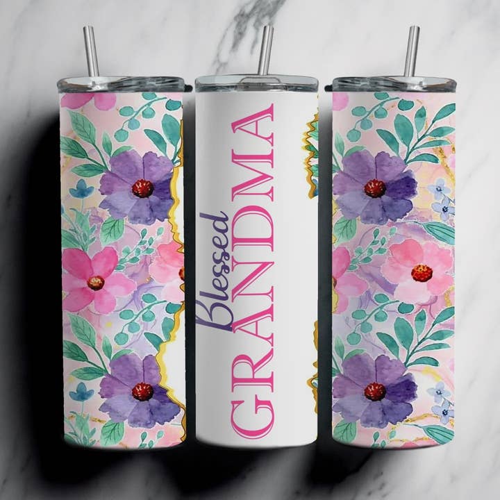 20oz Blessed Grandma Tumbler for wholesale by FloBama Girls Wholesale