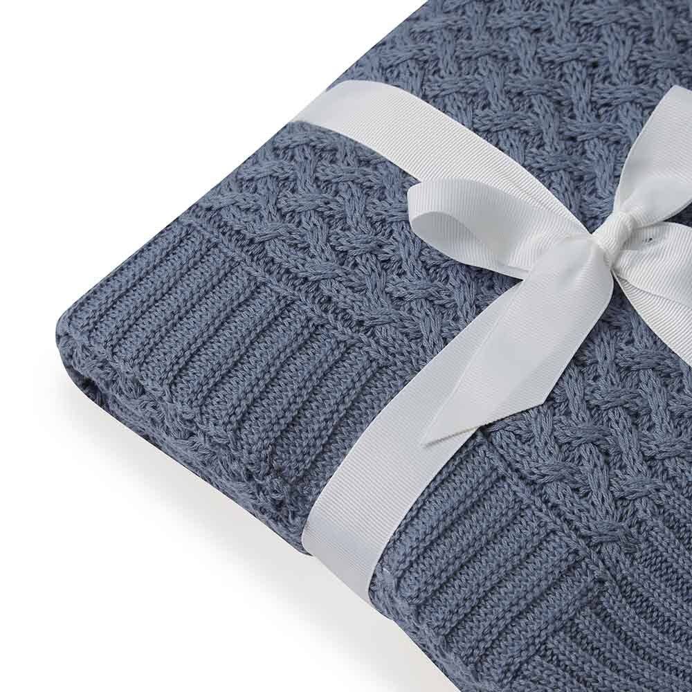 Snuggle Hunny - Wholesale Bedding Blanket - Kids & Baby - River Diamond Knit Organic Baby Blanket2