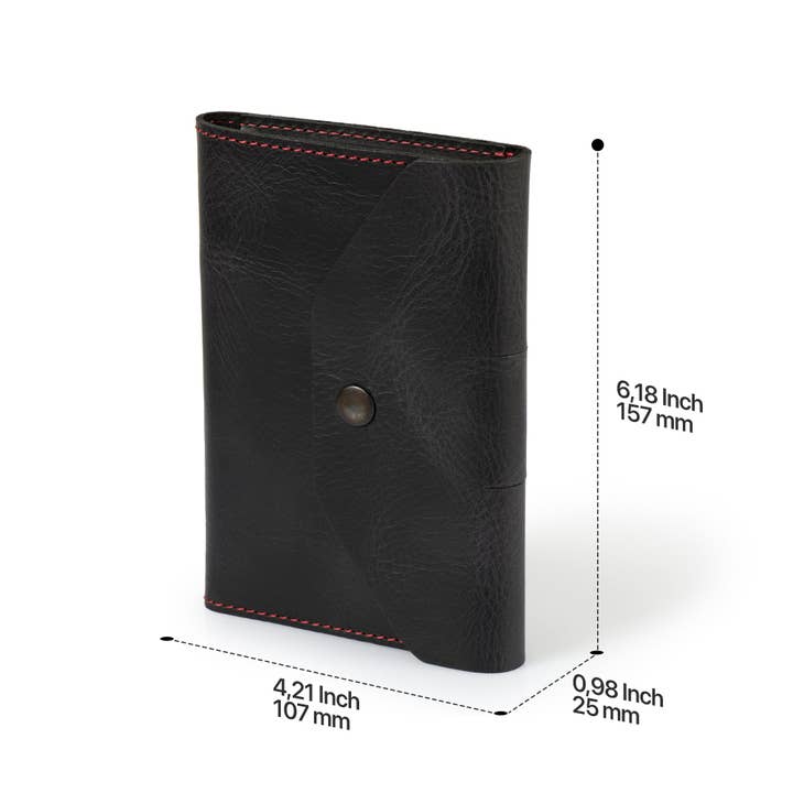 Londo - Wholesale Journal Cover - Londo Personalized Top Grain Leather Portfolio with Notepad (Snap Closure & Lock)13