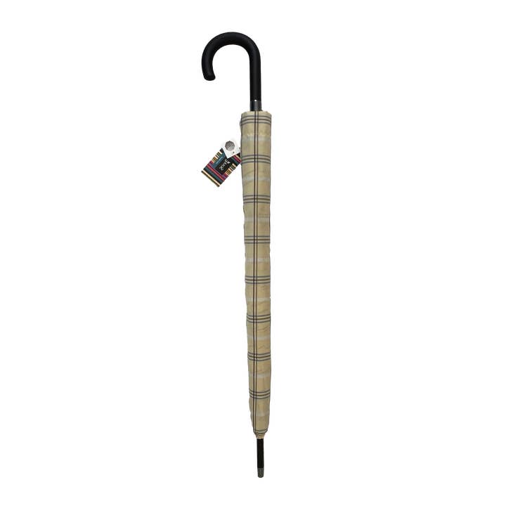 Soake - Wholesale Umbrella - Unisex - Everyday Tartan Stick Umbrella Cream3