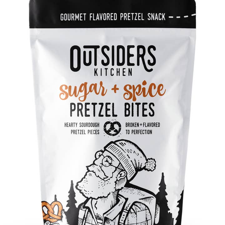Outsiders Kitchen - Wholesale Pretzels - Sugar + Spice Sourdough Pretzel Bites Snack Bag0