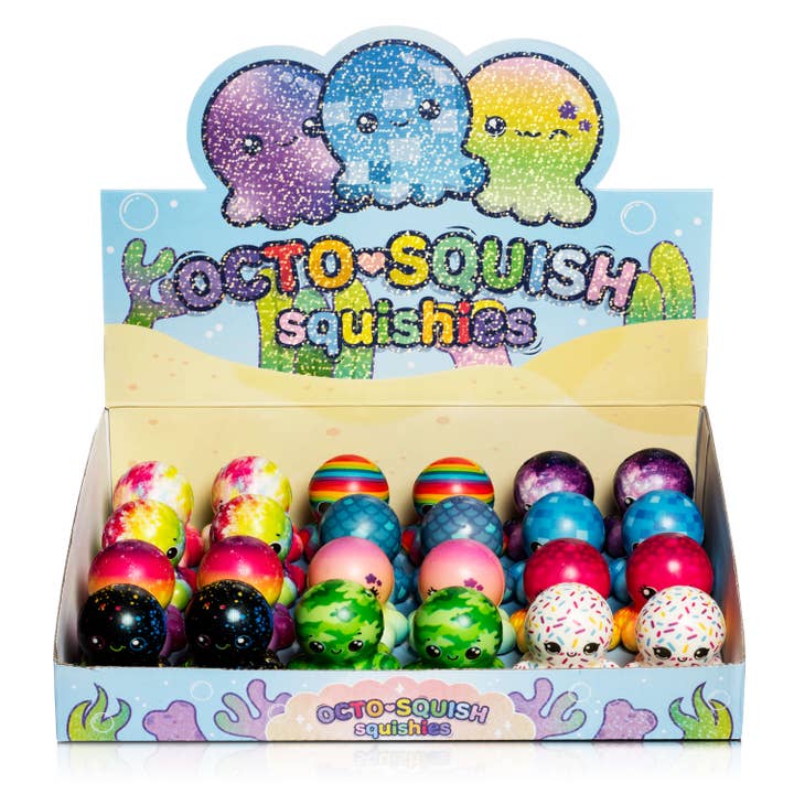 Octosquish Mini Squishies (24pcs/case) for wholesale by Kawaii Slime Company