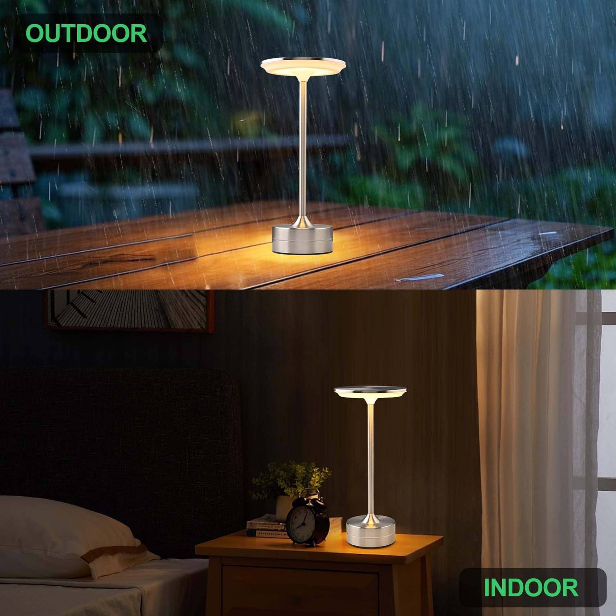 LAX Gadgets - Wholesale Accent/Desk Lamp - LED Table Lamp – Touch Control, Dimmable, Rechargeable14
