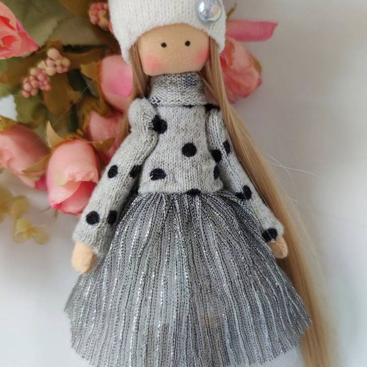 ChernikovaNataliya - Wholesale Doll - Kids - Miniature Softie Ballerina Doll, Textile Pocket Rag Doll