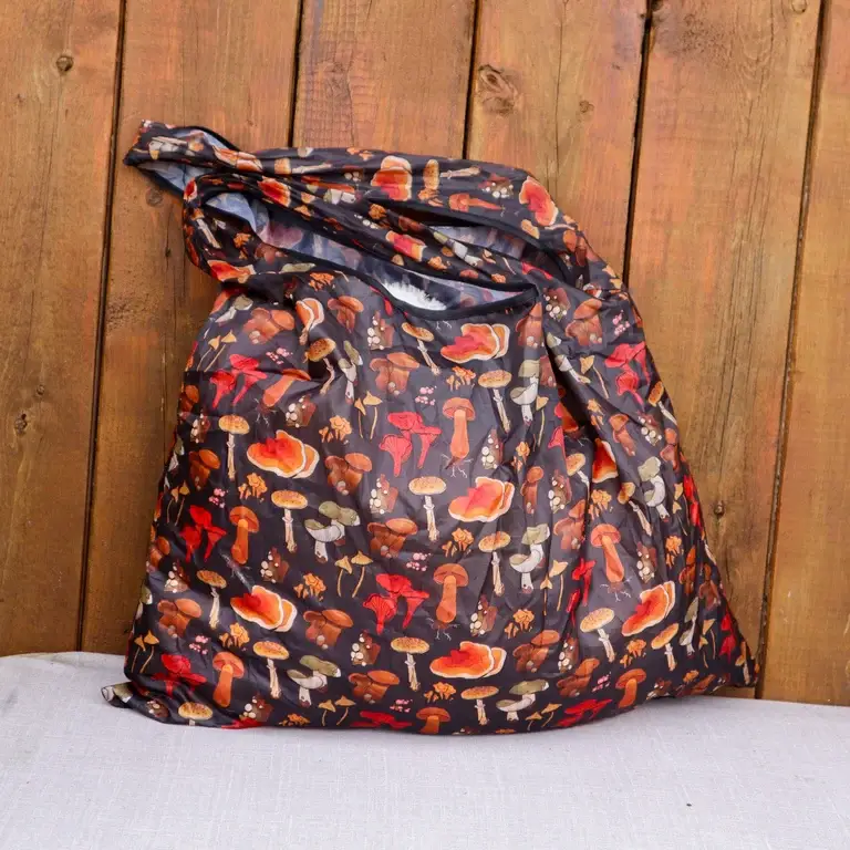 Camp Mustelid - Wholesale Tote Bag - Women's - Many Mushrooms Packable Tote2