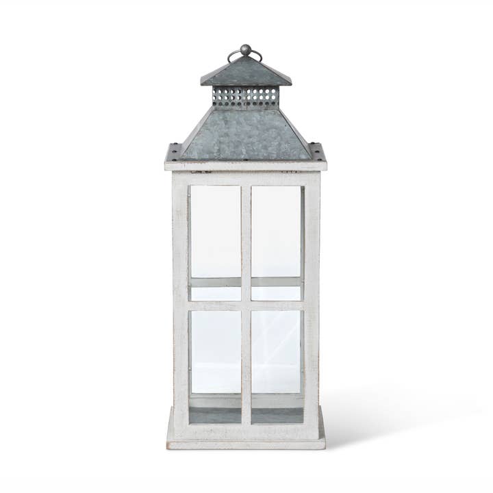 Park Hill Collection - Wholesale Lantern - Coastal Whitewash Lantern Medium2