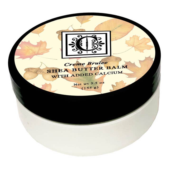 Fall Creme Brulee Shea Butter Balm 5 oz for wholesale by Kiss Me in the Garden