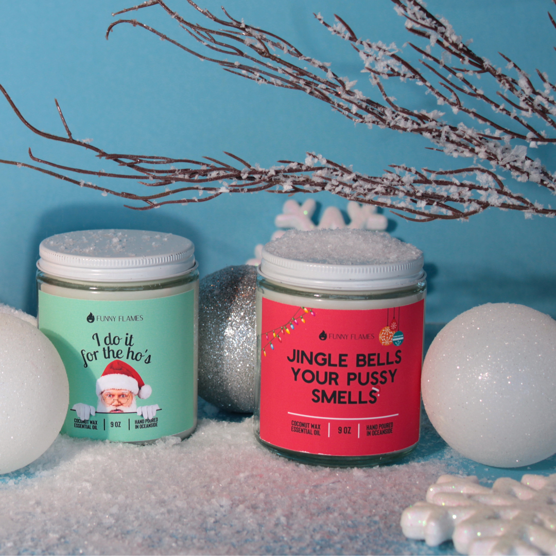 Funny Flames Candle Co - Les Creme - Wholesale Jar/Filled Candle - Holiday 2025 Best Sellers Collection 9oz Candles43