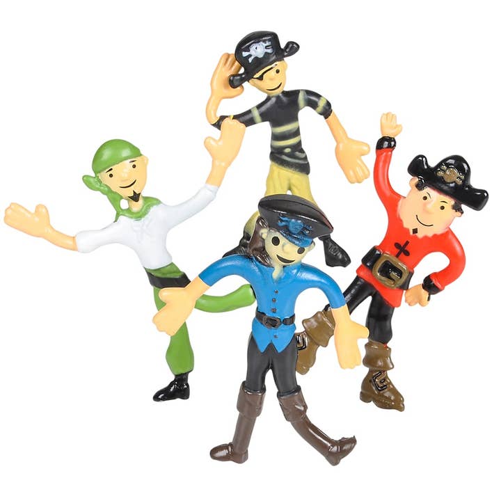 La Luna Bella - Toys – wholesale Classic toy – Kids – 3.75" BENDABLE PIRATES LLB kids toys