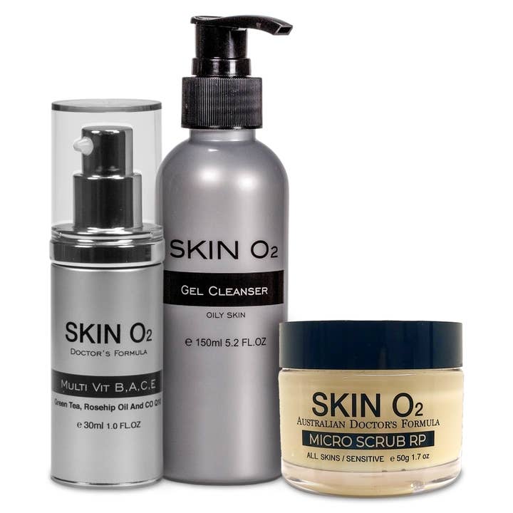Skin O2 – Engroshandel Ansigtsplejesæt – Mænd – Mænds hudpleje Starter Bundle