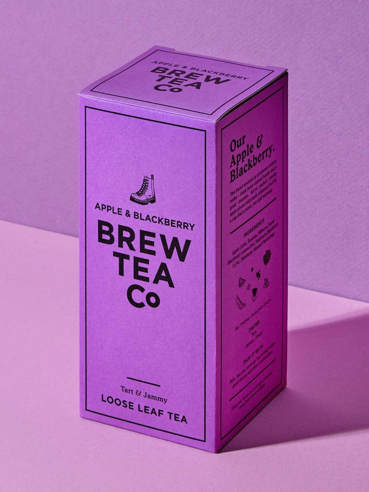 Brew Tea Apple  & Blackberry Loose Leaf 113g for wholesale by Brew Tea Co.
